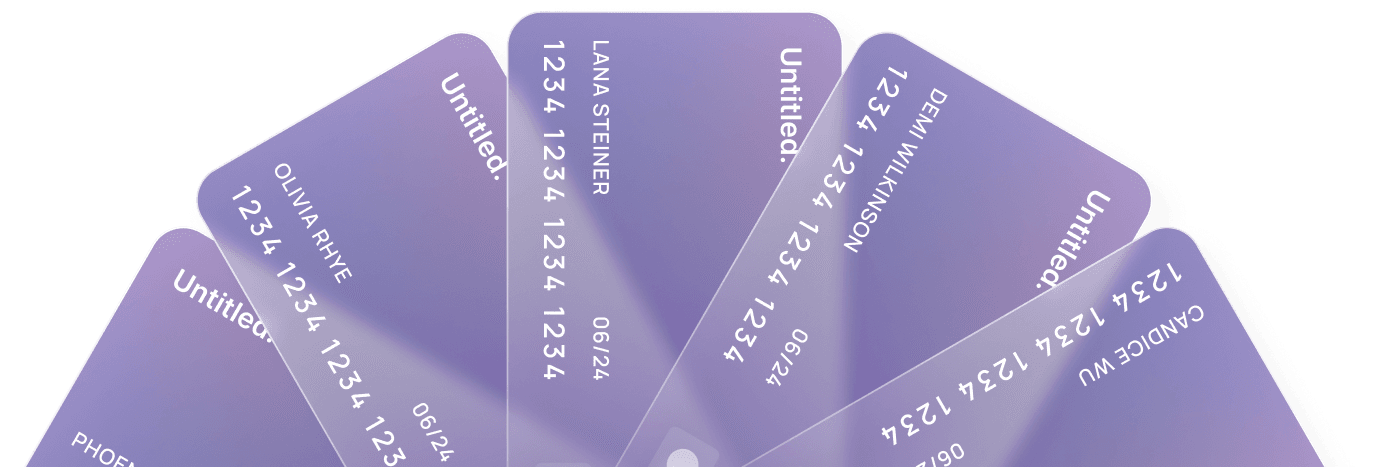 Credit card mockup